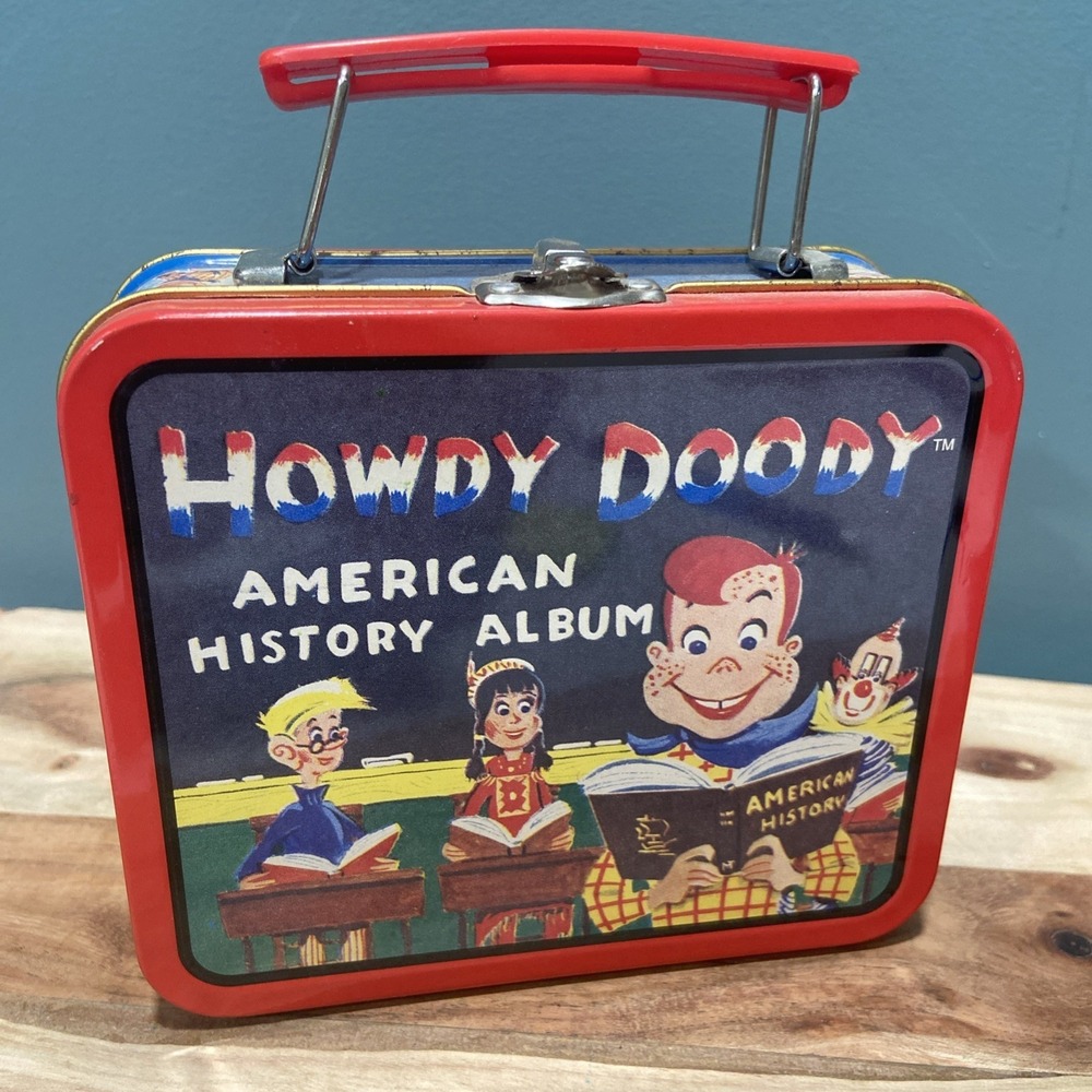 Vintage 1998 Howdy Doody American History Album Tin Lunch Box